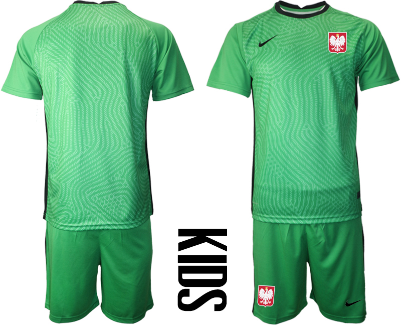 Cheap 2021 European Cup Poland green goalkeeper soccer jerseys